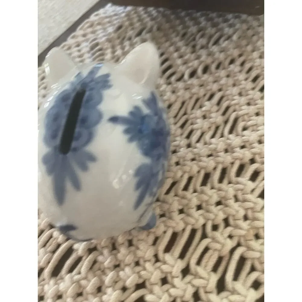 pig bank blue delft